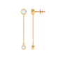 Certified Moissanite Long Chain Dangle Earrings