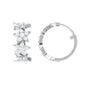 Certified Moissanite Star Hoop Earrings
