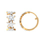 Certified Moissanite Star Hoop Earrings