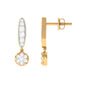 Classic Moissanite Bar Drop Earrings