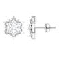 Certified Moissanite Snowflake Earrings for Women