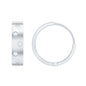 Certified Moissanite Hinged Hoop Earrings