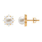 Freshwater Cultured Pearl Earrings with Diamond