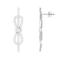 Certified Moissanite Infinity Knot Earrings for Women