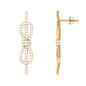 Certified Moissanite Infinity Knot Earrings for Women