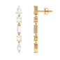 Certified Moissanite Bridal Dangle Earrings for Women