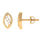 Certified Moissanite Petal Stud Earrings
