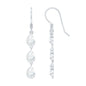 Certified Moissanite Dangling Wedding Earrings for Bride