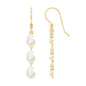 Certified Moissanite Dangling Wedding Earrings for Bride