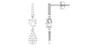 Round Cut Moissanite Classic Dangle Drop Earrings
