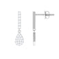 Certified Moissanite Dangle Drop Earrings