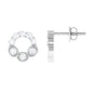 Certified Moissanite Designer Eternity Stud Earrings