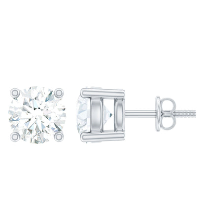 0.5 Carat Certified Lab Grown Diamond 4 Prong Stud Earrings