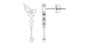 Certified Moissanite Chain Dangle Earrings