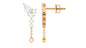 Certified Moissanite Chain Dangle Earrings