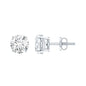 Lab Grown Diamond Solitaire Stud Earrings with Screw Back