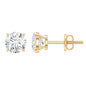 0.9 Carat Brilliant Cut Lab Grown Diamond Stud Earrings