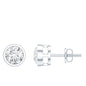 Solitaire Lab Grown Diamond Dainty Stud Earrings