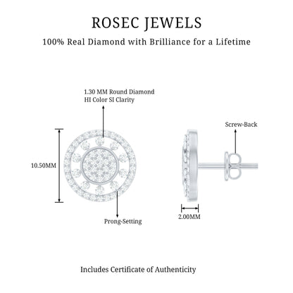 Certified Diamond Statement Ear Studs