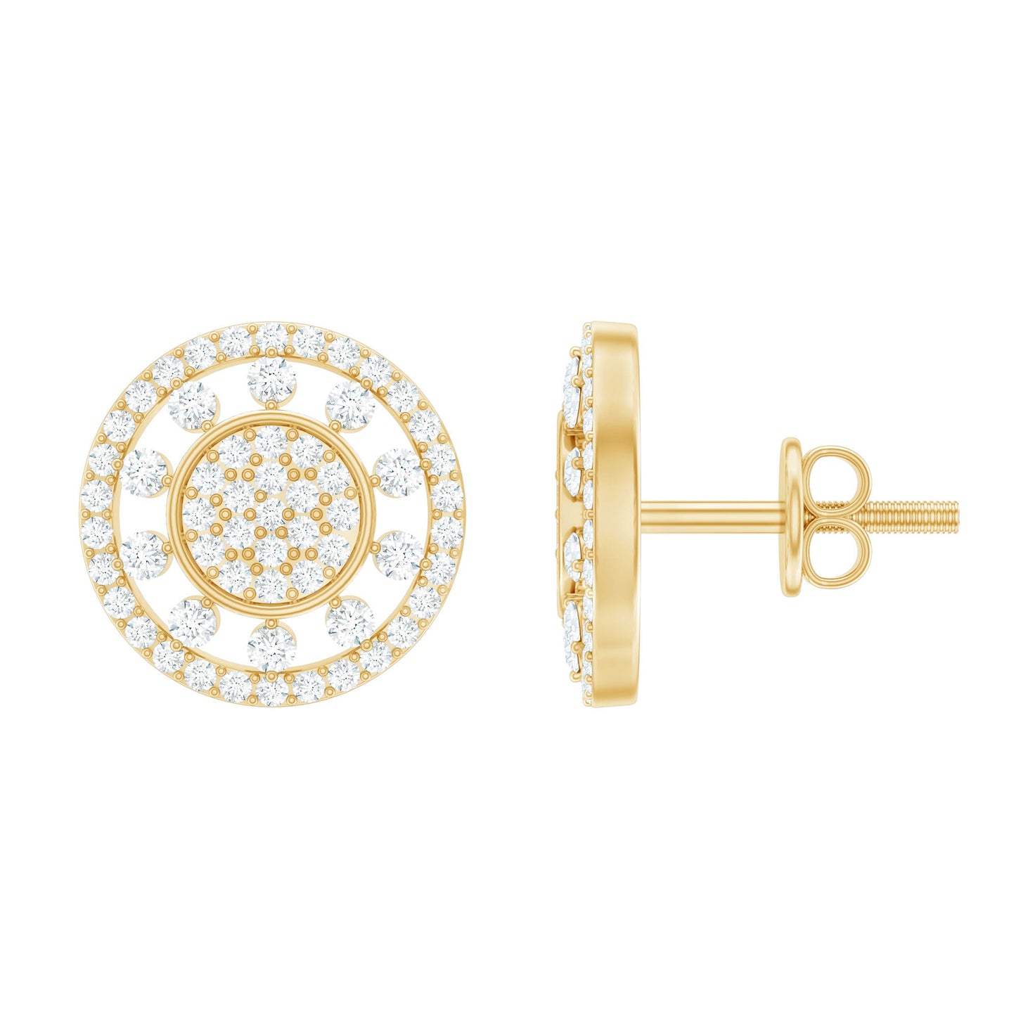 Certified Diamond Statement Ear Studs