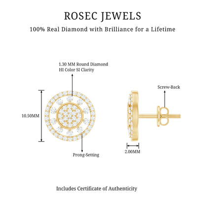 Certified Diamond Statement Ear Studs