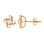 Diamond Flower Cluster Earrings For Women