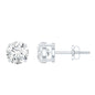 1.9 Carat Moissanite Solitaire Stud Earrings