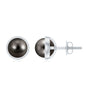 16 Carat Genuine Tahitian Black Pearl Stud Earring With Certificate