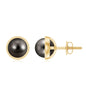 16 Carat Genuine Tahitian Black Pearl Stud Earring With Certificate