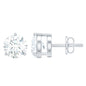 0.63 Carat Round Moissanite Stud Earrings