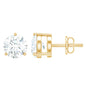 0.63 Carat Round Moissanite Stud Earrings