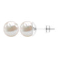 14.9 Carat Solitaire Pearl Stud Earrings with Screw Backs