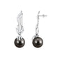 Designer 16 Carat Tahitian Pearl Dangle Earrings with Diamond