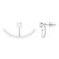 0.5 Carat Natural Diamond Classic Jacket Earrings in Prong Setting