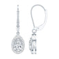 Lab Grown Diamond Drop Dangle Earrings With Lever Back