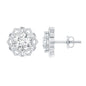 Lab Grown Diamond 1.9 Carat Stud Earrings With Screw Back