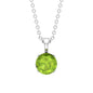 2 CT Round Cut Peridot Solitaire Pendant Necklace