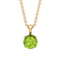 2 CT Round Cut Peridot Solitaire Pendant Necklace