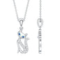Certified Diamond Kitty Necklace For Women