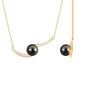 7.5 Carat Tahitian Pearl Minimal Bar Necklace with Diamond