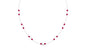 Lab Created Ruby Contemporary Station Chain Necklace