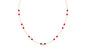 Lab Created Ruby Contemporary Station Chain Necklace