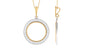 Certified Moissanite Eternity Pendant Necklace for Women