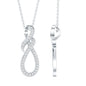 Certified Lab Grown Diamond Infinity Pendant Necklace