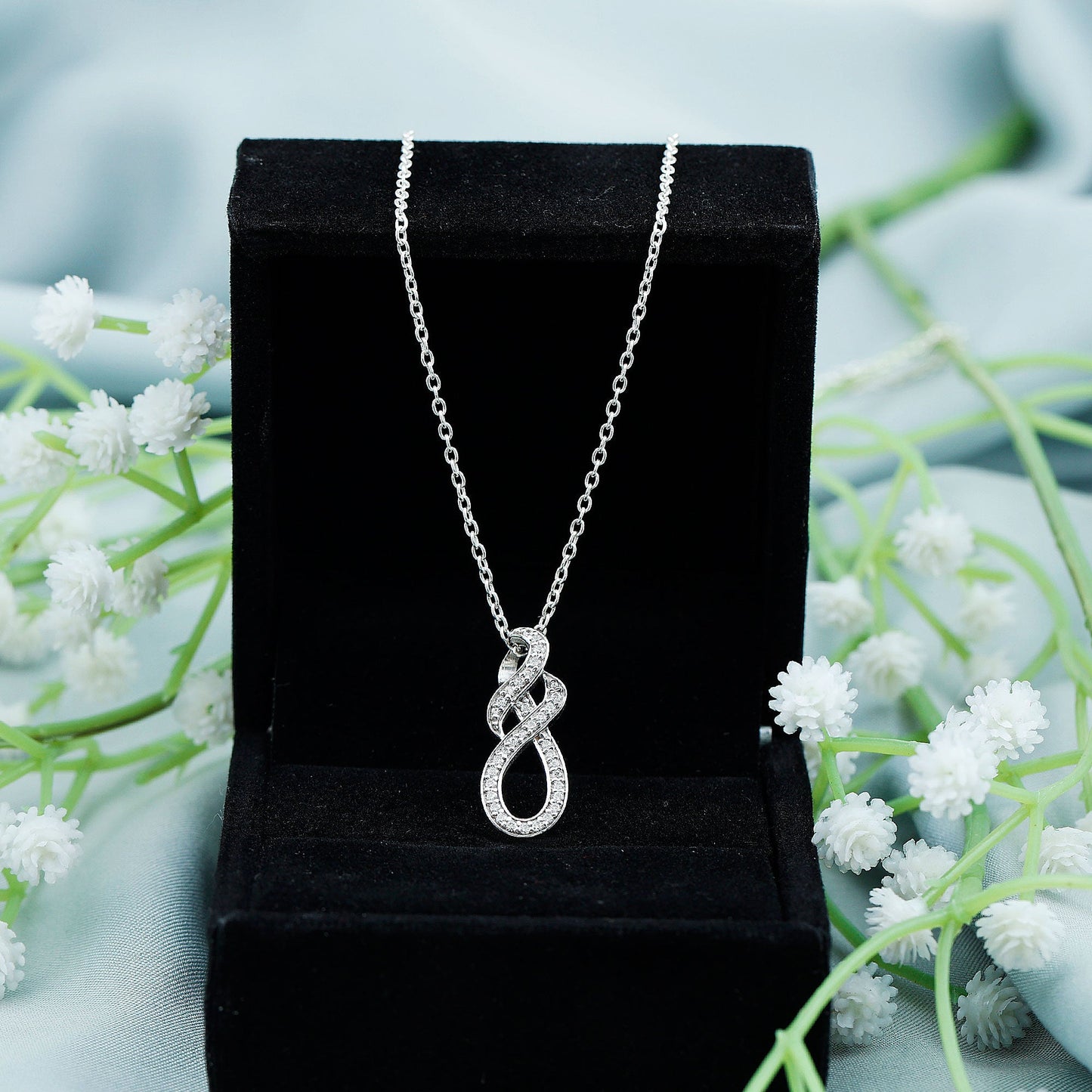 Certified Lab Grown Diamond Infinity Pendant Necklace