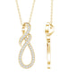 Certified Lab Grown Diamond Infinity Pendant Necklace