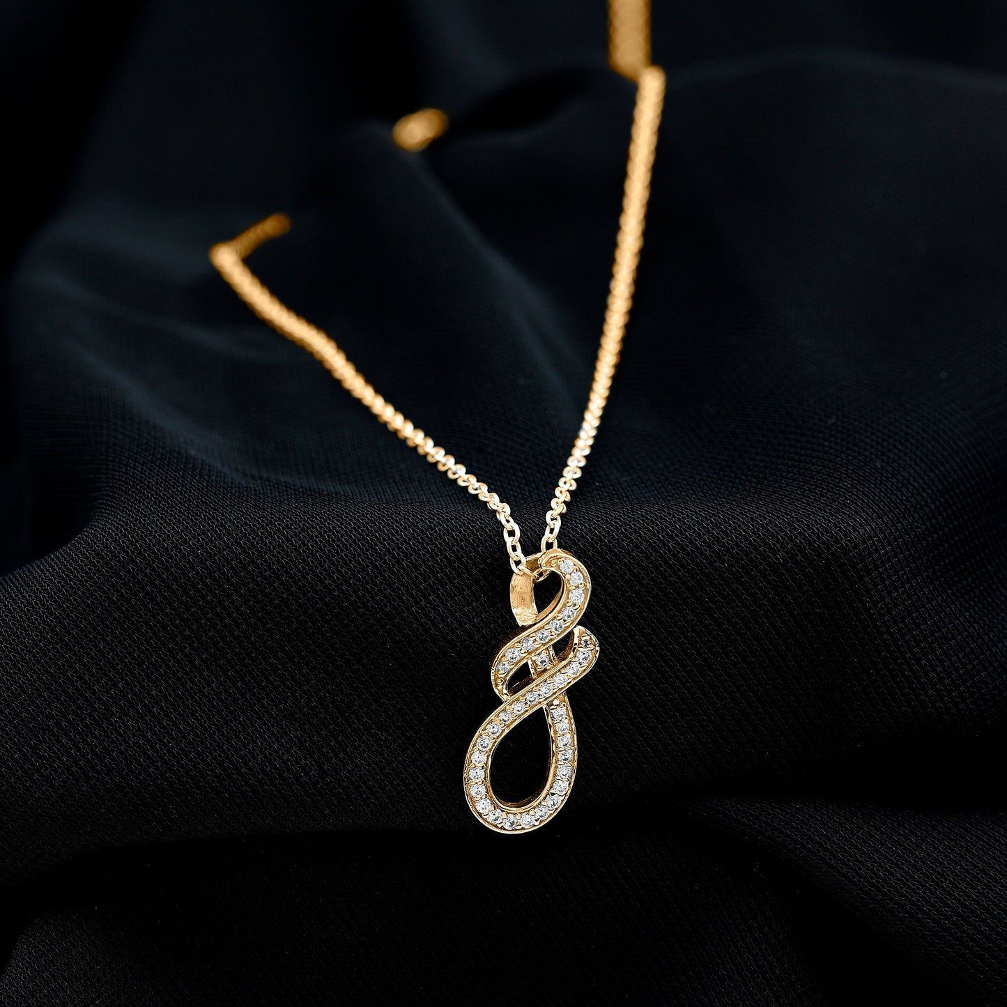 Certified Lab Grown Diamond Infinity Pendant Necklace