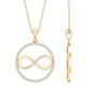 Diamonds Infinity Eternity Pendant Necklace