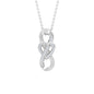 Certified Diamond Infinity Heart Necklace For Her