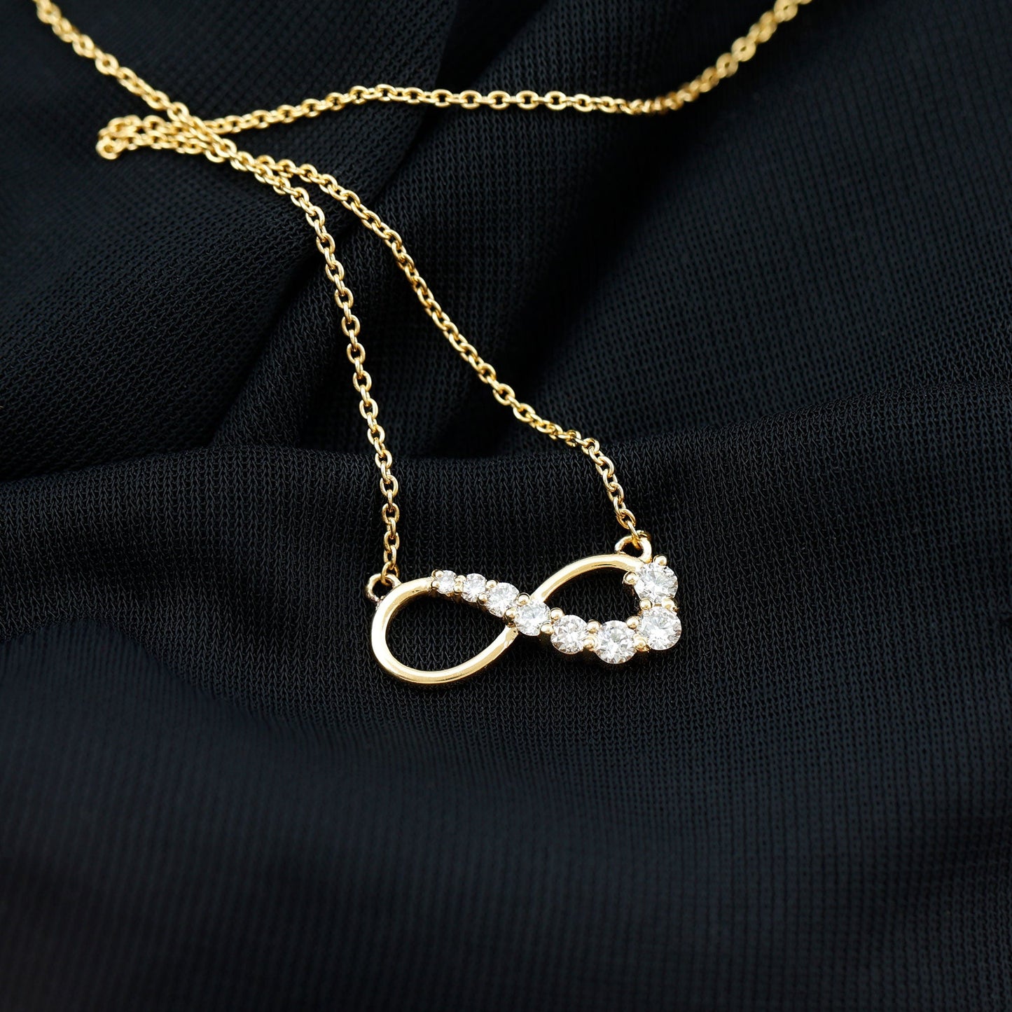 Diamond Infinity Pendant Necklace For Women